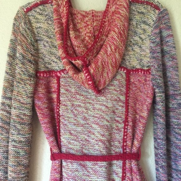 Anthropologie Sparrow Train of Thoughts belted cardigan sweater - Picture 4 of 8